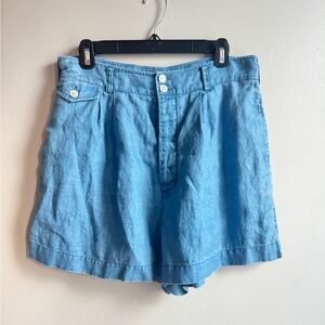 POLO Ralph Lauren Denim Comfy Cottagecore Buttown Down Shorts size 10